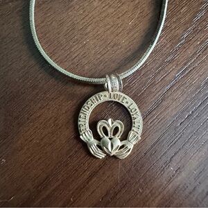 Gold Claddagh Necklace